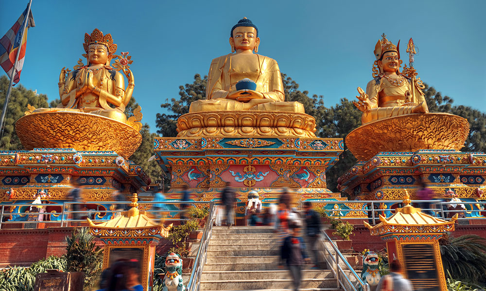 Golden Buddha in Kathmandu