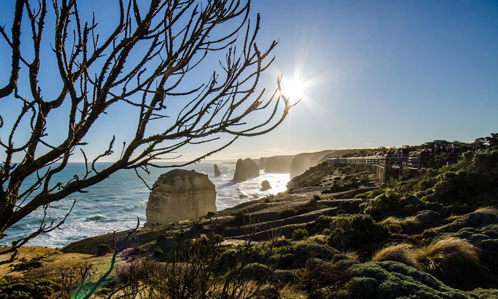 Sunset at the 12 Apostles. Credit: Visit Victoria / Darren Donlen