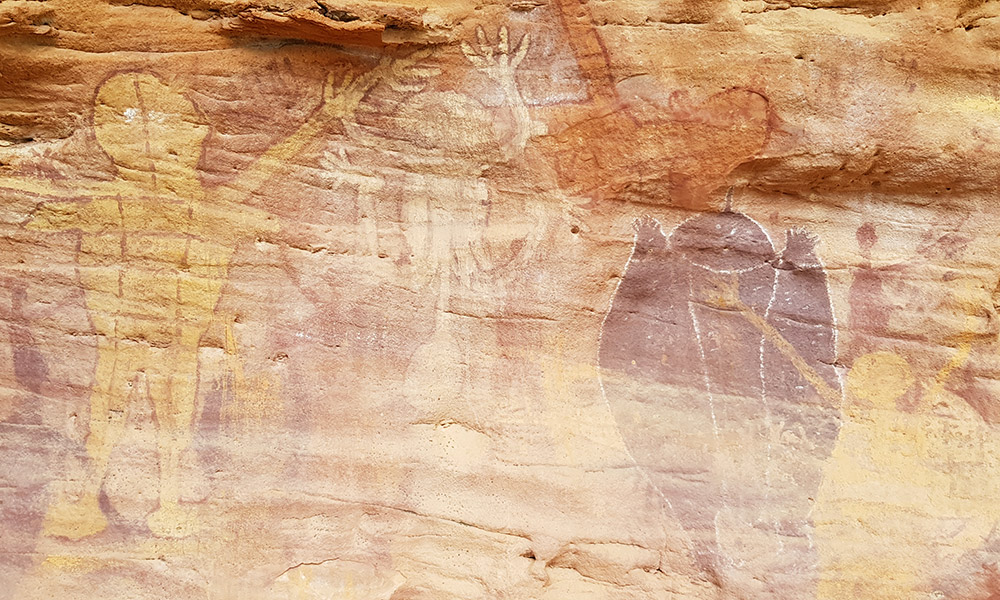 Aboriginal rock art at Split Rock