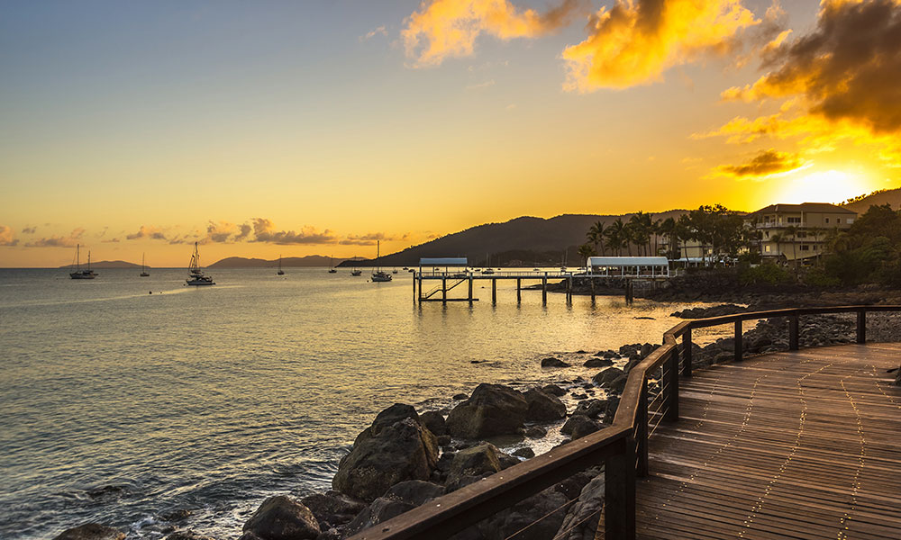 Sunrise in Airlie Beach