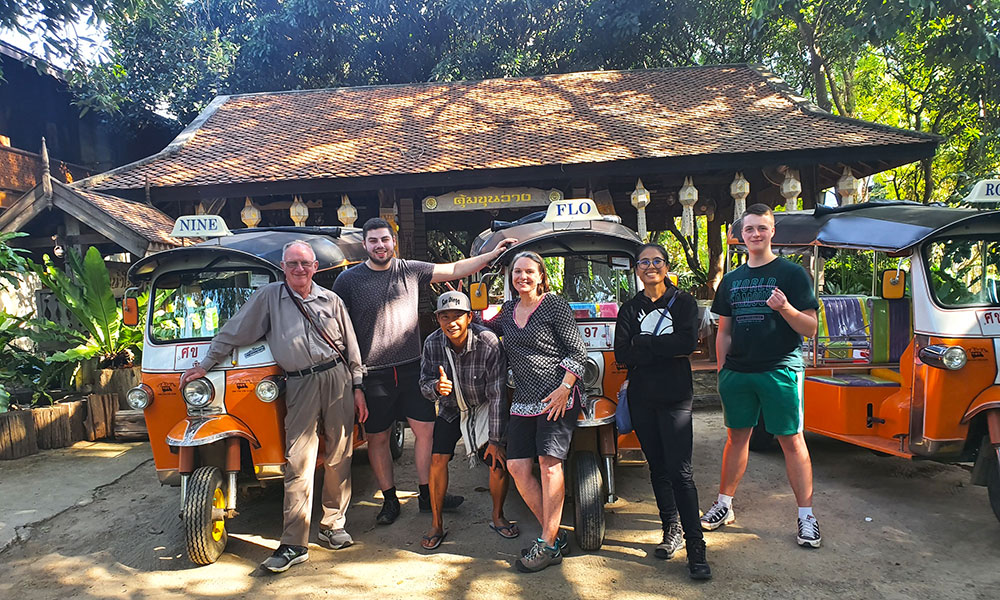 Max 2 guests per tuk tuk