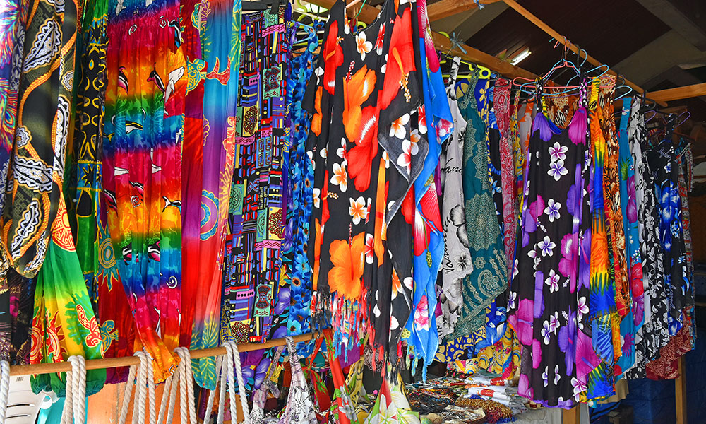 A colourful market stall
