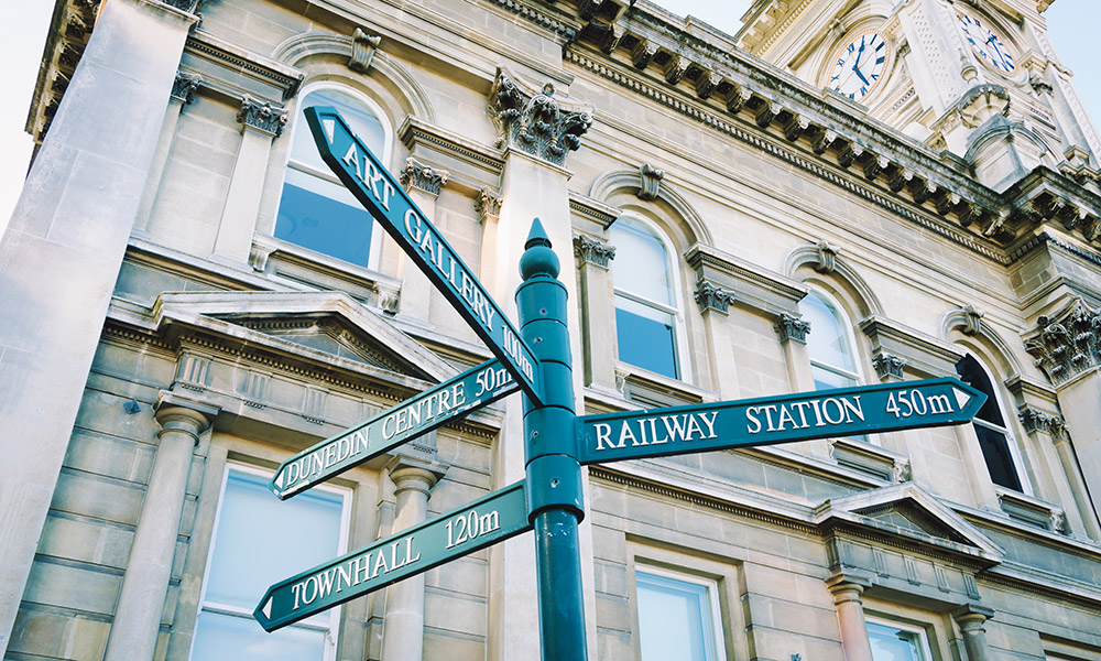 Grand architecture in Dunedin