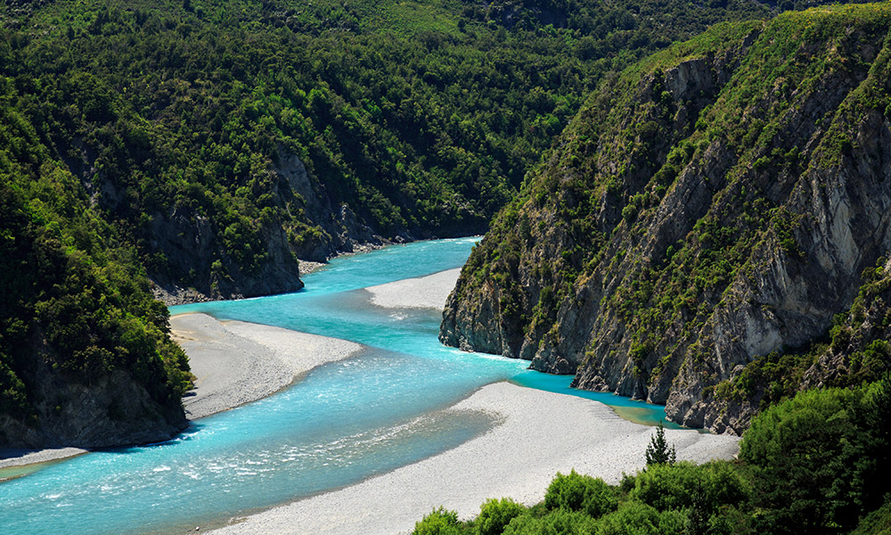 The view from the TranzAlpine Train