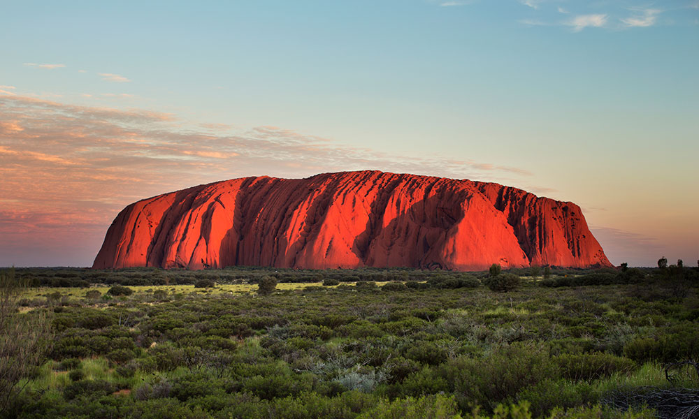 Sunrise at Uluru