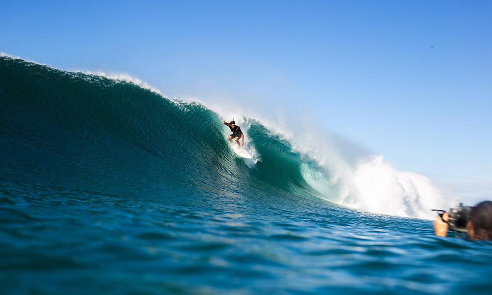 Surfing at Broken Head