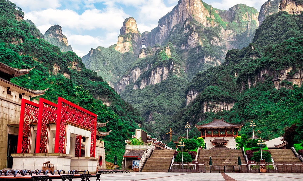 The view to The Heaven's Gate, Zhangjiajie