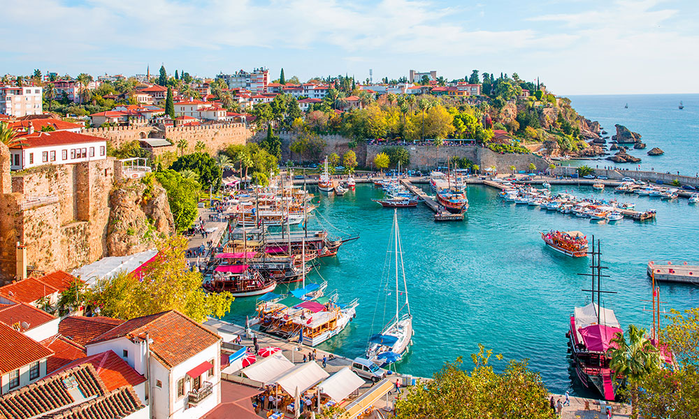 Antalya's Old City Marina, Turkey