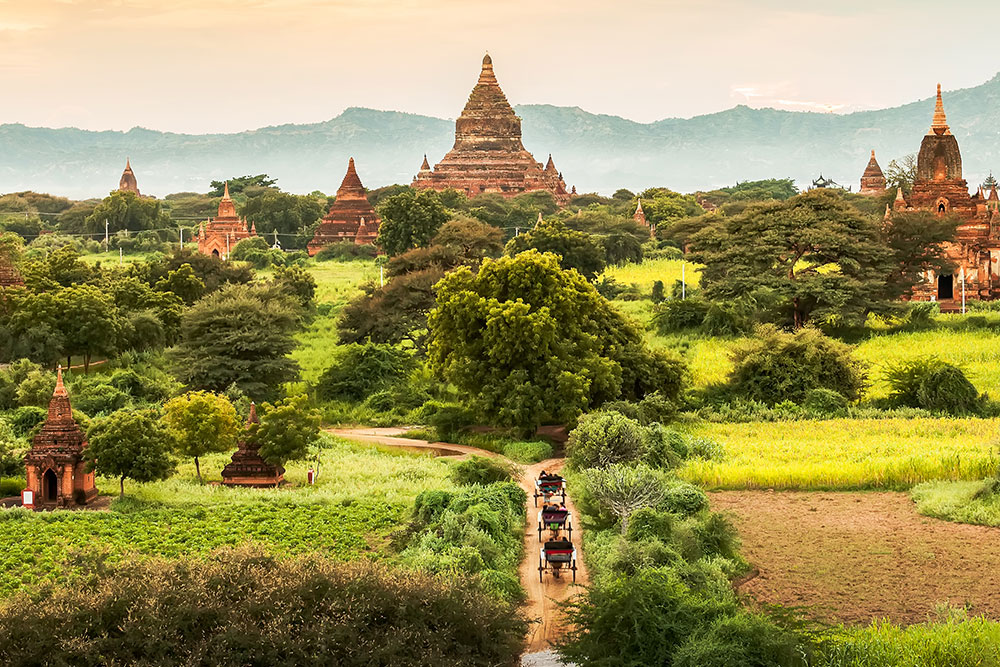 Temples in Bagan, Myanmar