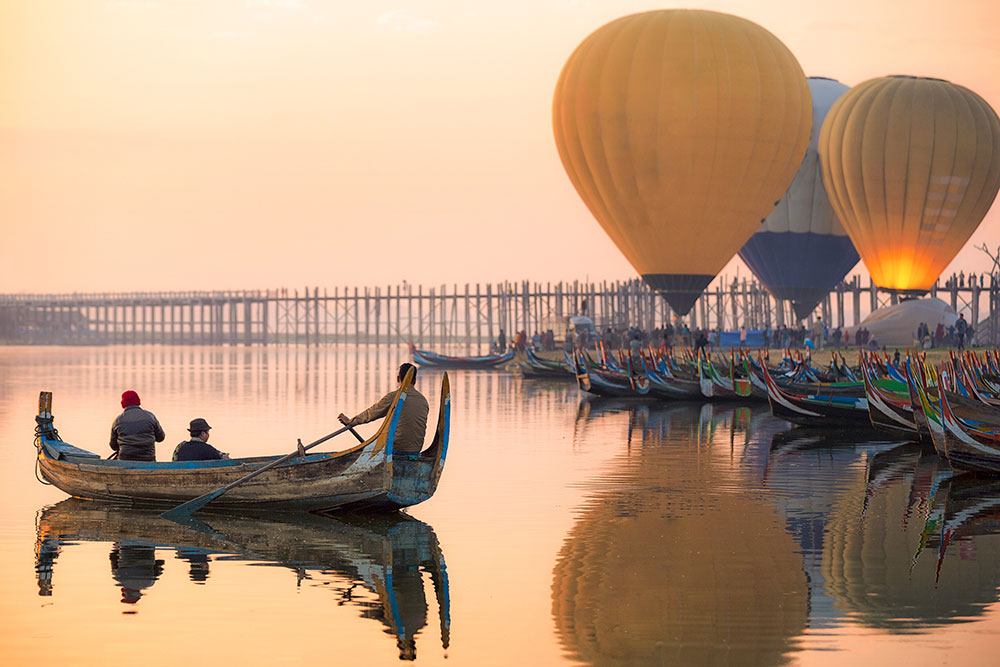 U-Bein Bridge, Myanmar